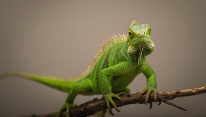 Fototapeta premium Lizard with green coloration