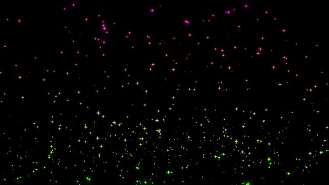 Stars, night, animation, winter, falling, 3D, warmth, universe, galaxy, sky, light, space, snow, abstract, Christmas, black, dark, blue, snowfall, particles, white, astronomy, snowflakes, particles, 4