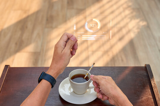 Smart Coffee Temperature And Flavor Control Interface - Powered by Adobe
