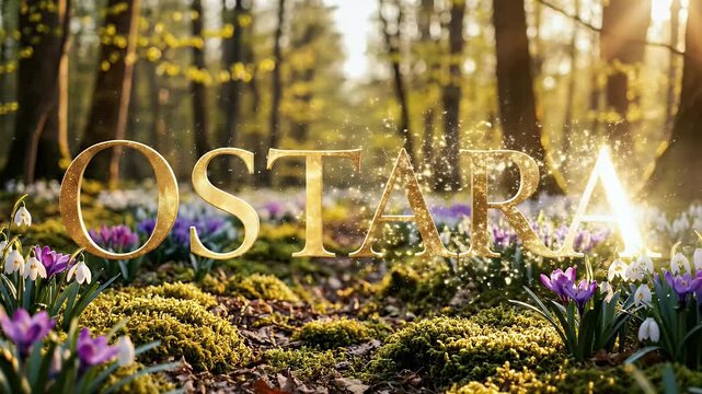 Ostara Seasonal Pagan Festival Typography Soft Modern Serif Light Sweep