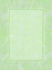 Floral watercolor frame digital stationary in soft mint green