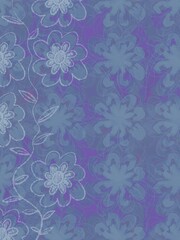 Vintage watercolor floral pattern background

