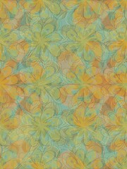 Vintage watercolor floral pattern background
