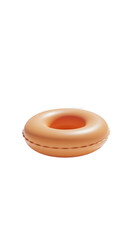 Obraz premium Realistic 3D Render of a Single Orange Donut Isolated
