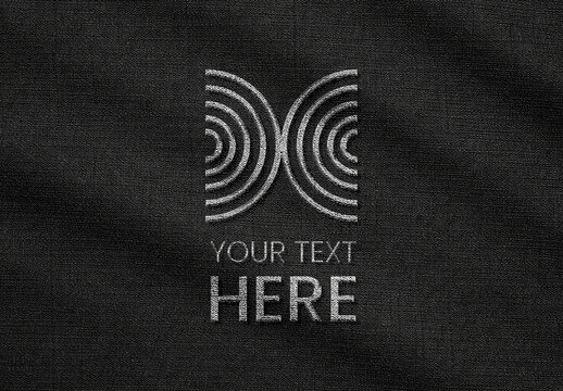 Fabric Embroidery Mockup