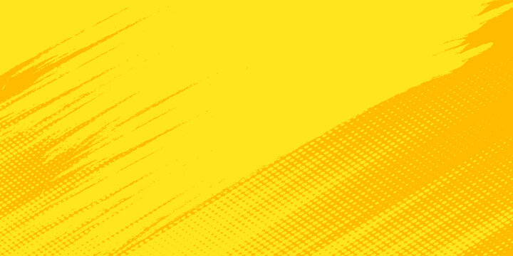 Orange  Retro comic yellow background raster gradient halftone yellow