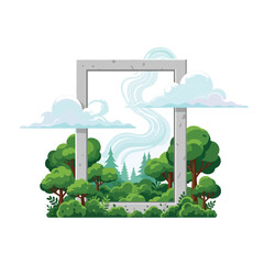 Fototapeta premium Nature Through The Frame