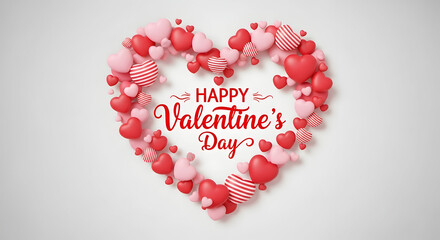 Valentine's day heart shaped candy arrangement