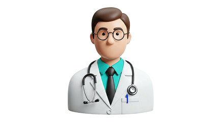 Fototapeta premium 3D Cartoon Doctor Illustration