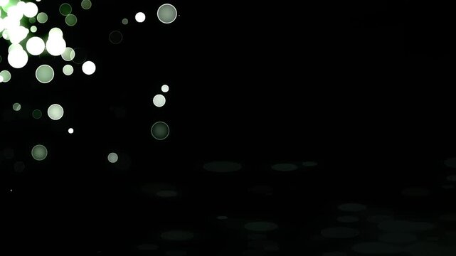 Light Particle Overlay, Dynamic Abstract Light Particles In Dark Background