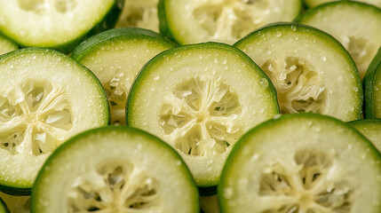 Zucchini Vegetable Sliced Ingredient Stock Photo