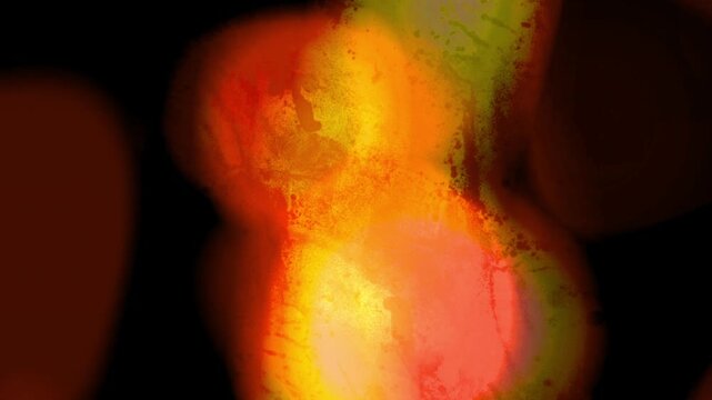 Light Transition, Abstract Colorful Lights Blur Across Dark Scene