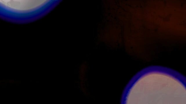 Light Transition, Abstract Night Light Blur With Color Rings And Motion