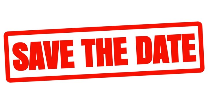 Save The Date Stamp for Wedding Invitations, Event Announcements and Special Occasions