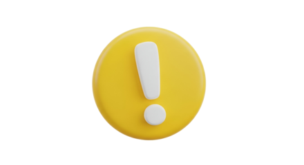 Yellow exclamation mark symbol on black background
