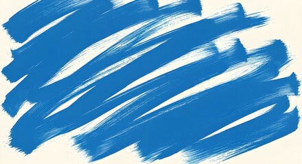 Hand Drawn Blue Paint Brush Strokes Graphic Vector Background Element