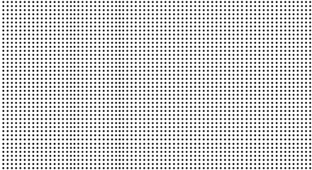 Seamless Black and White Halftone Dotted Grid Pattern Background