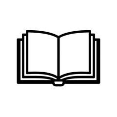 Open Book Line Icon