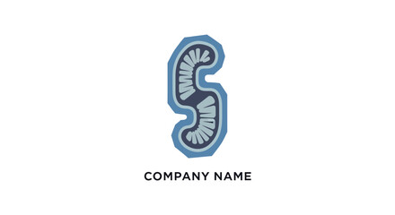 Stylized Letter S Logo Design Element.