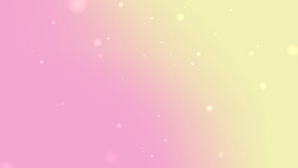 Soft Pastel Pink and Yellow Gradient Background with Dreamy Sparkle Particles