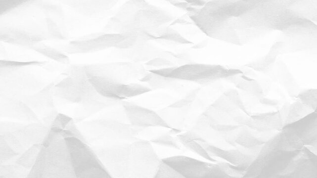White crumpled paper surface with subtle shadows and highlights