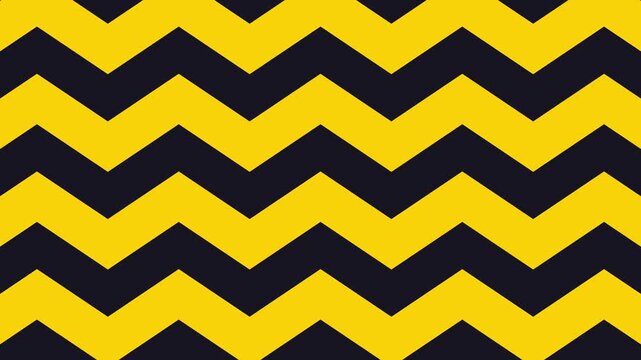 Yellow and Dark Blue Chevron Pattern Background seamless
