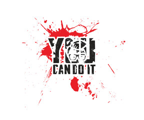 Motivational typography t-shirt design