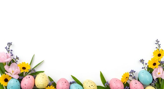 easter eggs border