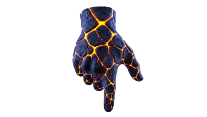 Lava Hand Pointing Down