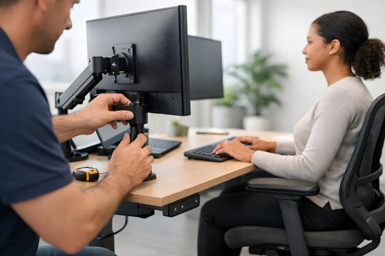 Ergonomic Office Workstation Installation for Employee Health and Productivity