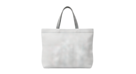 White Textured Tote Bag