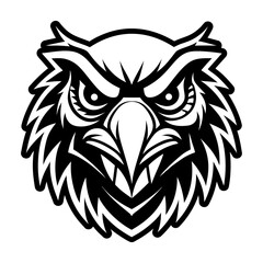 Fototapeta premium Wild Vulture Glyph Style Logo