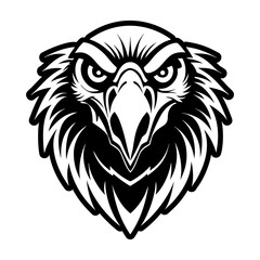 Fototapeta premium Vulture Symbol Glyph Style Icon