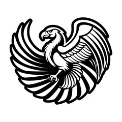 Obraz premium Vulture Glyph Style Icon