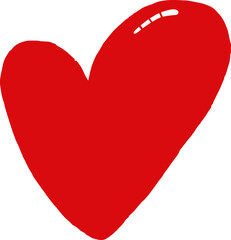 Red Heart Valentine Graphic Element