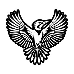 Fototapeta premium Woodpecker Glyph Style Icon
