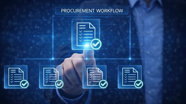 Procurement workflow automation powered by ai technology enhances smart document management and contract approval to improve business process efficiency and control