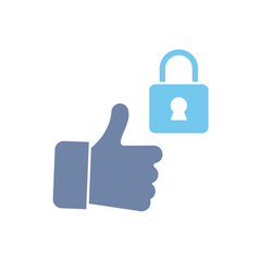 Obraz premium secure concept line icon. Simple element illustration. secure concept outline symbol design.