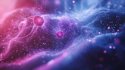 microscopic cellular network abstract science background