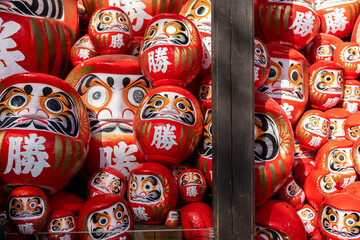 Katsuoji temple - Daruma dolls temple, Japan in autumn foliage