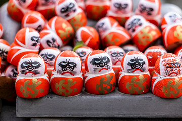 Katsuoji temple - Daruma dolls temple, Japan in autumn foliage