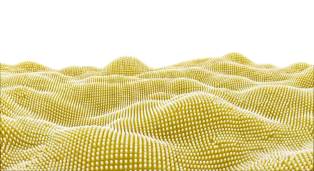 Yellow Textured Surface with Wavy Form