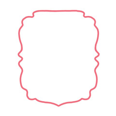 Obraz premium Hand draw Wedding Doodle frame 