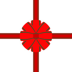 빨간색 포장 리본