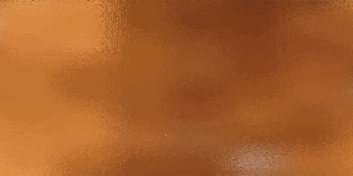 Copper bronze foil texture, background glass effect vector illustration for prints, cmyk color mode.