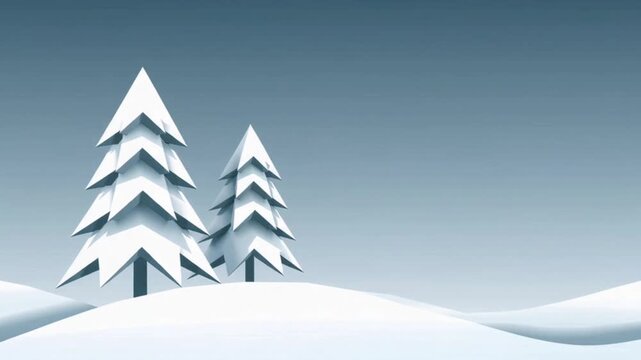 Winter in the style vector illustration
