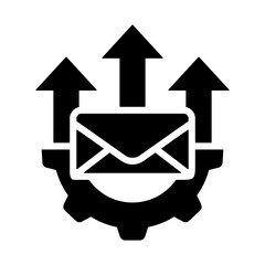 Drip Campaign Icon - Solid Black