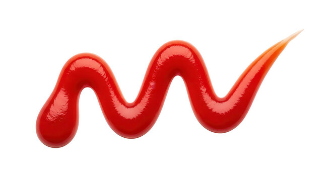 Glossy red liquid paint stroke abstract shape for branding design decoration - Powered by Adobe