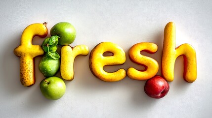 Fruits fresh creative food layout