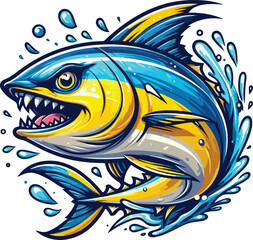 Tuna cartoon image © Inoe